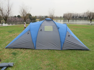 5-<span class=keywords><strong>6</strong></span> personnes 2 pièces grande <span class=keywords><strong>tente</strong></span> <span class=keywords><strong>familiale</strong></span> <span class=keywords><strong>tunnel</strong></span> de luxe pour camping en plein air étanche - Product Image 6