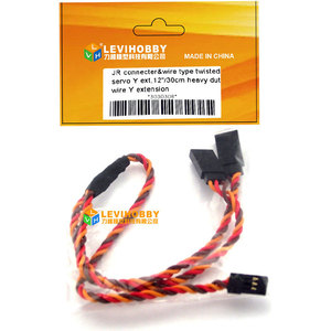 Câble d'extension de servo torsadé <span class=keywords><strong>Futa</strong></span> JR 24 pouces 60 cm mâle vers femelle pour garçons et filles, fabriqué en métal et en plastique - Product Image 2