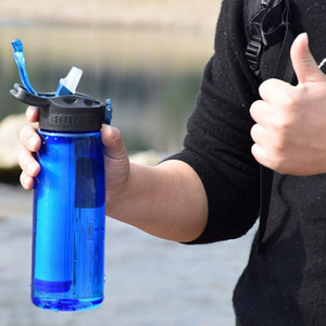 Nouvelle Bouteille d'Eau Alcaline Sportive Portable Sans BPA avec Filtre et Paille, à Hydrogène, Modèle 2026 - Product Image 6
