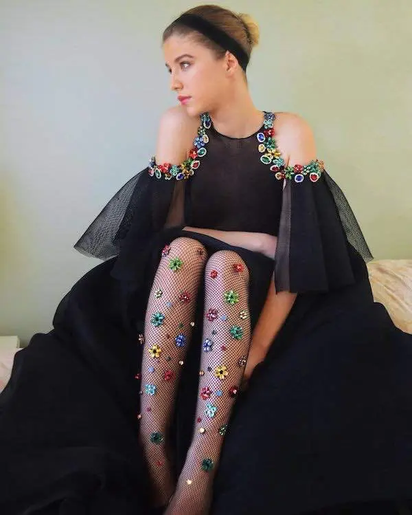 Ragazze sexy legging collant collant desi ragazze gamba calze a rete con crysatl fiore colorato
