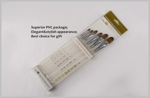 nouveau design art professionnel brush set de peinture acrylique acrylique acrylique pinceau h82 poli poignée - Product Image 6
