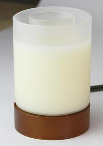 Elettrico Bruciatore di Olio Essenziale <span class=keywords><strong>Candela</strong></span> Profumata Cera Calda <span class=keywords><strong>Diffusore</strong></span> Con Vetro di Copertura e Base In Legno - Product Image 5
