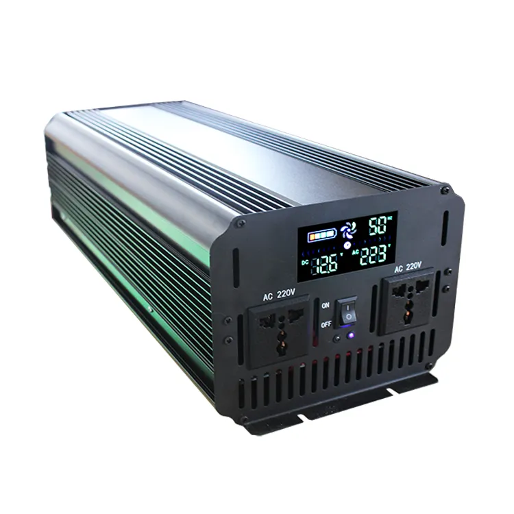 color LED 12v dc to 220v ac inverter 24v 110vac solar inverter 3000w solar inverter price