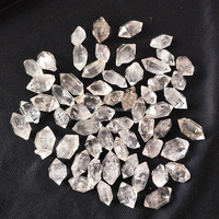 Baguettes en cristal de Quartz naturelles, brillantes, à Double extrémité, rugueuses, en diamant, Points en vente