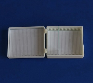 Boîte de rangement pour <span class=keywords><strong>Microscope</strong></span> <span class=keywords><strong>Microscope</strong></span>, boîtier en verre à 25 fentes pour le laboratoire, livraison gratuite - Product Image 1