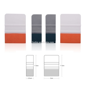 Mini di Plastica Seccatoio Strumento con 1 Pollice di Larghezza e <span class=keywords><strong>2</strong></span> Pollici di Larghezza con Micro Fibra di Feltro Bordo per Auto Del Vinile avvolgere e Film Applicazione - Product Image 1