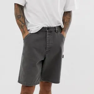 OEM nhà máy mens tiện ích màu xám cổ điển nặng trọng lượng vải cotton quần short