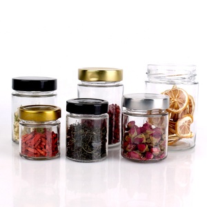 100ml storage glass jar with tinplate for storage glass jar