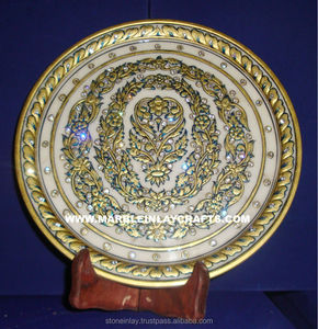 Placa de mármol de alta calidad con pintura dorada - Product Image 1