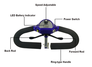 Scooter électrique pour adultes à 4 roues avec siège, batterie au lithium certifiée CE, pour intérieur - Product Image 5