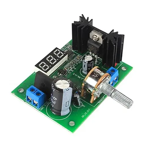 DC Step Down Module LM317 Voltage Regulator with LED Meter 5V 12V