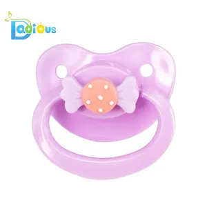 DDLG e ABDL Del Silicone Su Misura Per Adulti Ciuccio Fai Da Te Bowknot ABDL Ciuccio