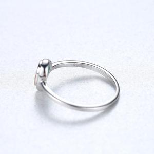 CZCITY S925 argento alla moda di colore verde Sterling da donna gioielli 925 rodio con oro rosa placcato nuovo strappo anello a goccia - Product Image 5