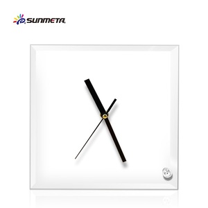 Sunmeta luxe 200*200*5mm en verre de sublimation <span class=keywords><strong>photo</strong></span> avec horloge (BL-26) - Product Image 2
