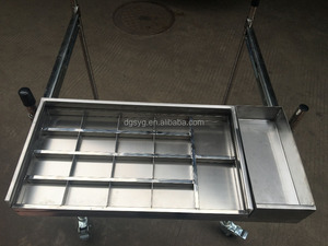 Custom Stainless Steel Rolling Movable <strong>Trolley</strong> with Sliding Drawer Can Hold <strong>Small</strong> Parts Electrolics - Product Image 3