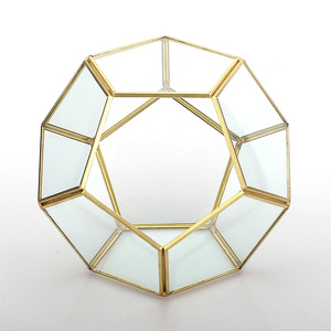 Glas Gold Kupfer geometrisches <span class=keywords><strong>Terrarium</strong></span>/Glaskugel Hängendes <span class=keywords><strong>Terrarium</strong></span> - Product Image 5