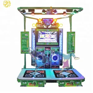 الأكثر مبيعاً لاعبين اثنين تعمل بقطع النقود المعدنية آلة لعبة فيديو اركيد الرقص مع آلة الفرح