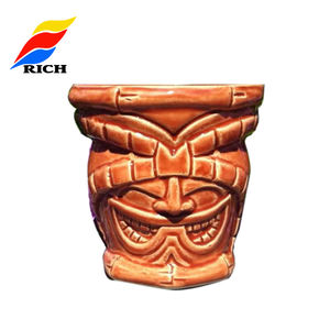 Wholesale Creative <strong>Bar</strong> <strong>Tiki</strong> Mug 500ml Stoneware Water Cup Handgrip American Novelty Custom Gifts Coffee Ceramic <strong>Accessories</strong> - Product Image 3