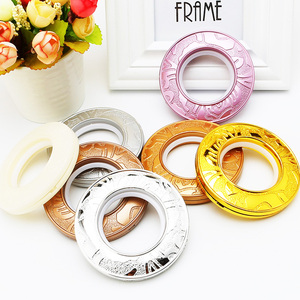 Anneaux de <span class=keywords><strong>rideau</strong></span> en plastique ABS multicolores, diamètre 55 mm, design contemporain, ajustement universel pour tringles à rideaux - Product Image 3