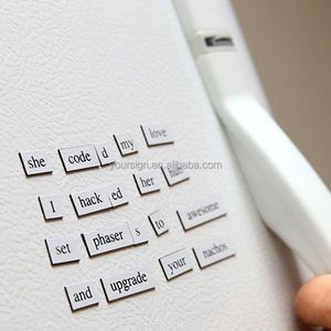 Lettres personnalisées décoratives pour le frigo, impression UV de <span class=keywords><strong>mots</strong></span>, poterie magnétique - Product Image 3