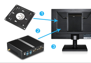 XCY barato todo en una pc celeron mini pc celeron 3205U 3805U 2 ethernet 2 RS232 cliente cero - Product Image 5