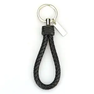 KeyChain יצרן מותאם אישית קלוע עור מפתח שרשרת לגברים