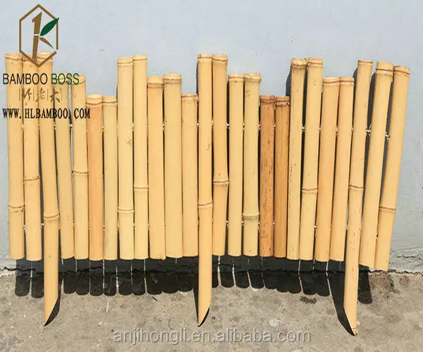 Высокое качество легко собрать натуральный бамбук материал samll бамбуковый шест забор