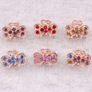 ローズゴールド合金ラインストーンレディースメタルヘアクロークリップ - Product Image 6