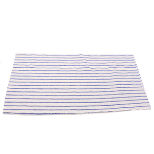 100% リネンブルー & ホワイトストライプ糸染め生地 - Product Image 6
