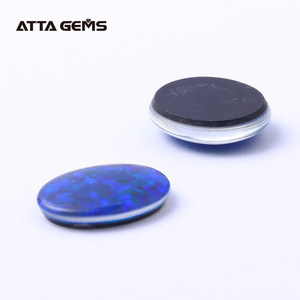 K14 12X10mm alta calidad del ópalo <span class=keywords><strong>azul</strong></span> ópalo de fuego sintético en venta <span class=keywords><strong>precio</strong></span> de fábrica doublet opal - Product Image 6