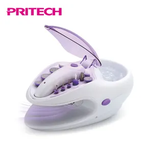 Pritech conjunto profissional de manicure e pedicure, conjunto de manicure e pedicure com etiqueta privada, recarregável