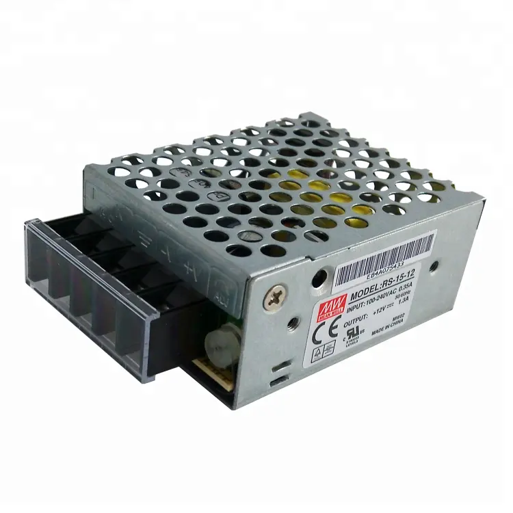 15W SMPS 12V 1.3A Mean Well RS-15-12 220V AC 12VDC電源