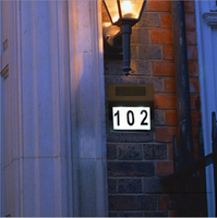 Maison Porte Numéro Signe LED Lumière Solaire Lampe Murale Avec Chiffres et Lettres