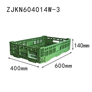 600*400Mm ขนมปังพลาสติกพับลังลังตาข่ายลังผัก - Product Image 2
