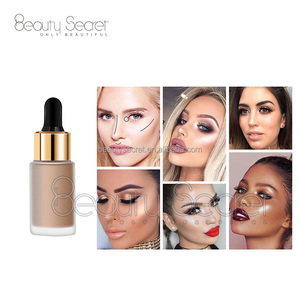 6 color secreto de belleza resaltador líquido maquillaje Etiqueta Privada <span class=keywords><strong>iluminador</strong></span> líquido gota de cara cosmética - Product Image 5