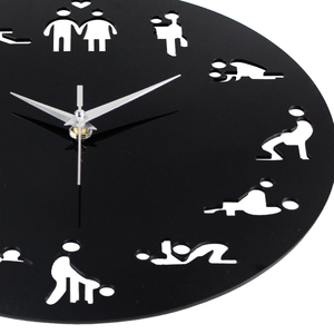 <span class=keywords><strong>Horloge</strong></span> murale moderne de décoration intérieure avec motif de position sexuelle (T5474) - Product Image 4