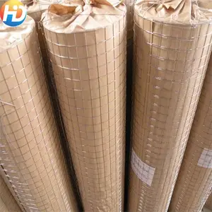 制造商铁丝网安平聚氯乙烯涂层电焊网镀锌焊接1/2 X1/2丝网卷