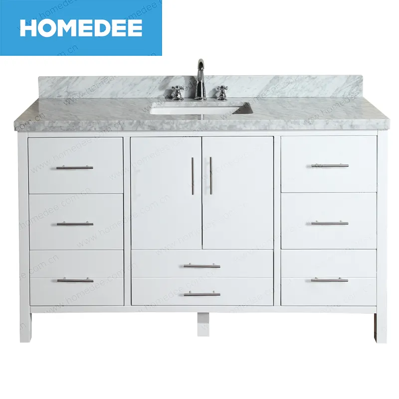Homedee 60นิ้วขายร้อนคู่อ่างล้างจานโต๊ะเครื่องแป้งห้องน้ำ