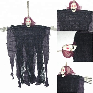 Yarn skull skeleton halloween decoration hanging <span class=keywords><strong>ghost</strong></span> - Product Image 1