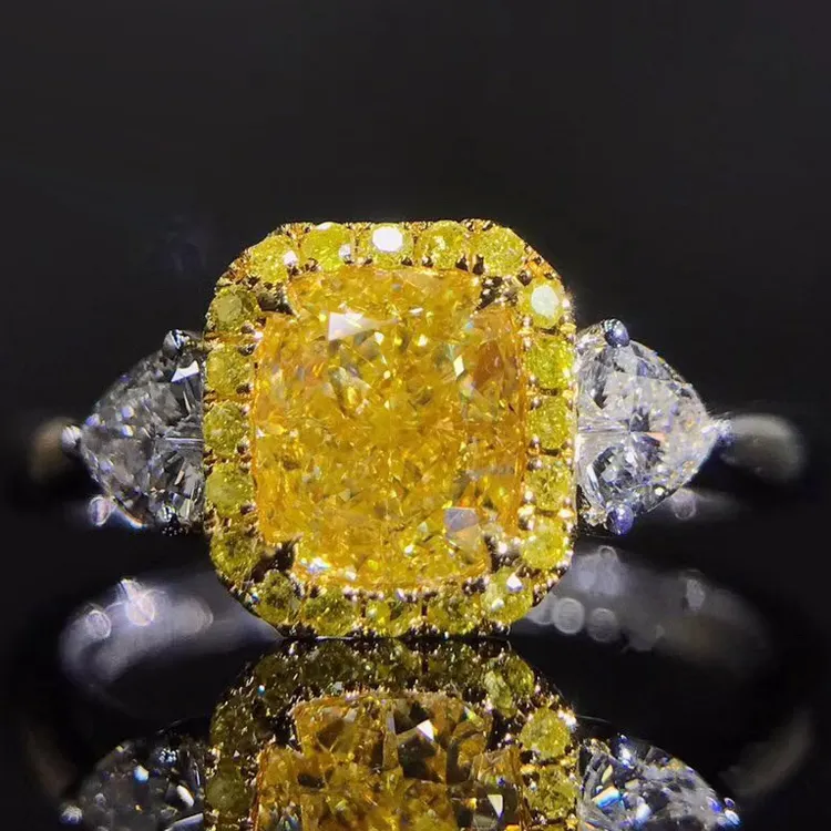 Fashion Gold Wedding Rings Diamond Rings for Women gemstone for Jewellery