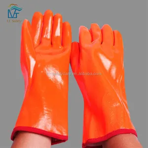 Niedrigeren temperatur beständig PVC arbeit schützen handschuhe wasserdicht isolierte angeln kühllager thermische halten