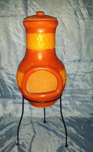 Outdoor Terracotta Handmade Clay Chiminea <strong>Garden</strong> <strong>Chimney</strong> for Sale - Product Image 3