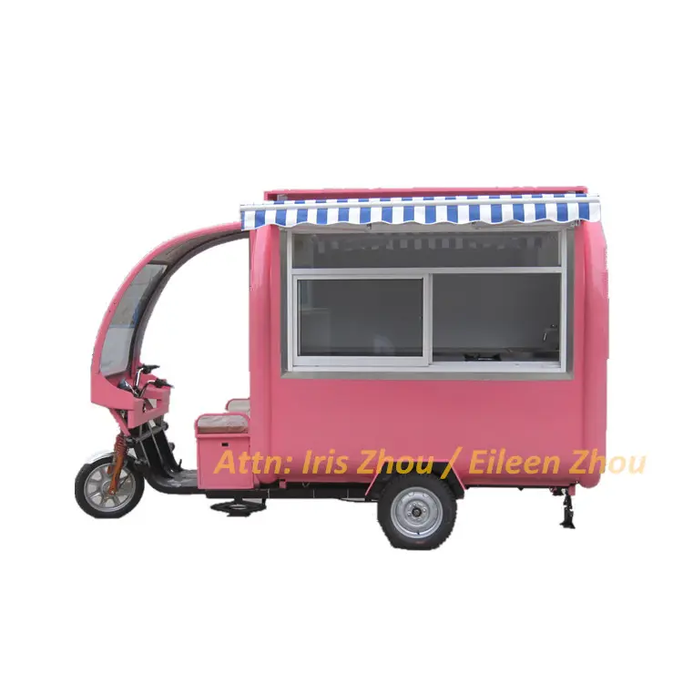 2024 RL-FR220GH street food vending cart / motorcycle food cart