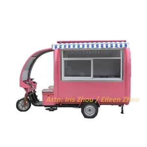 2024 RL-FR220GH 길거리 음식 자판기 카트/오토바이 음식 카트