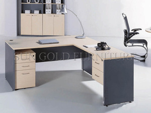 Giá rẻ góc bàn máy tính với tủ văn phòng nóng bán L hình dạng bàn văn phòng - Product Image 4