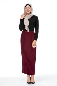 Elegant Chiffon Pleated Pencil <strong>Skirt</strong> for Young <strong>Plus</strong> <strong>Size</strong> Women Casual Design - Product Image 5