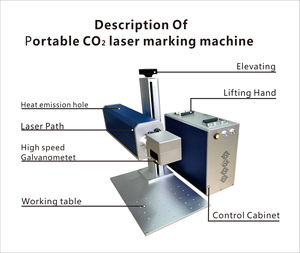 Machine de marquage laser CO2 60w 70w 100w, serviette jeans bon marché avec tube métallique - Product Image 3