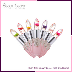 Brillo Labial de Gelatina con Flores que Cambian de Color, Etiqueta Privada de Moda, Bálsamo Labial que Cambia de Color - Product Image 2