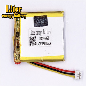 Socket 2.0-3 P lithium polymer battery 504050 3.7 V 1500 mah li-polymère battery lipo battery with wire lead - Product Image 2
