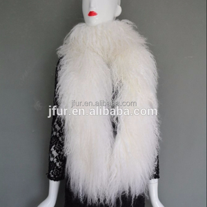 Sciarpa di pelliccia di agnello di nuovo Design alla moda/copricapo per <span class=keywords><strong>spalle</strong></span> graziosa sciarpa di pelliccia di agnello - Product Image 5